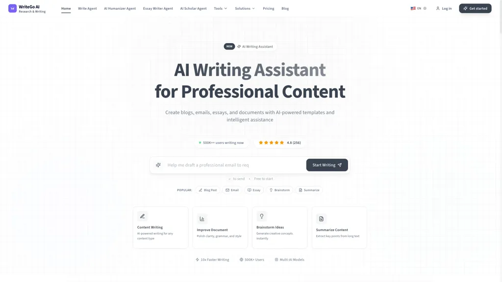 WriteGO.AI screenshot
