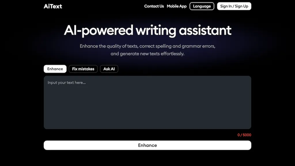 AiText - AI Writing Assistant screenshot