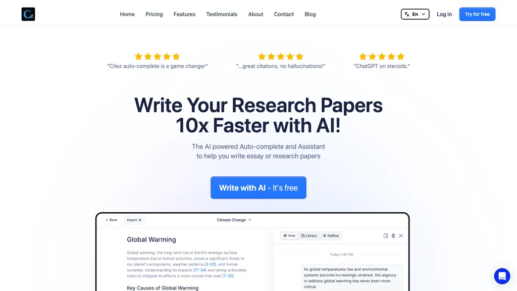 Citez.AI screenshot