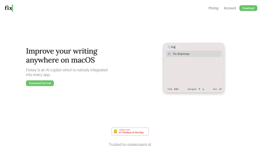 Fixkey screenshot