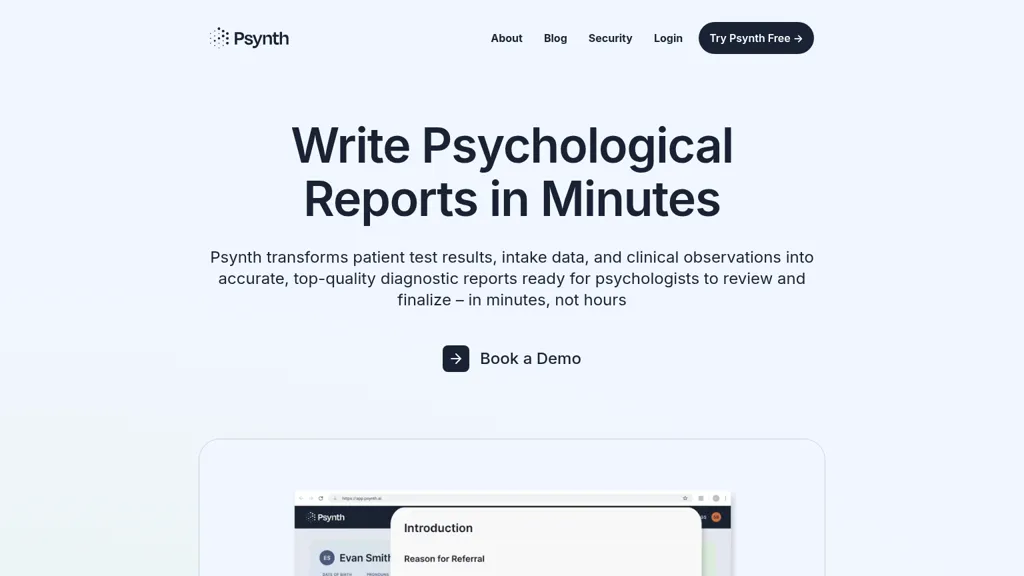 Psynth AI screenshot