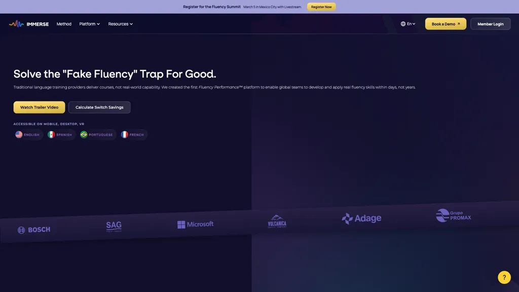 immerse.com screenshot