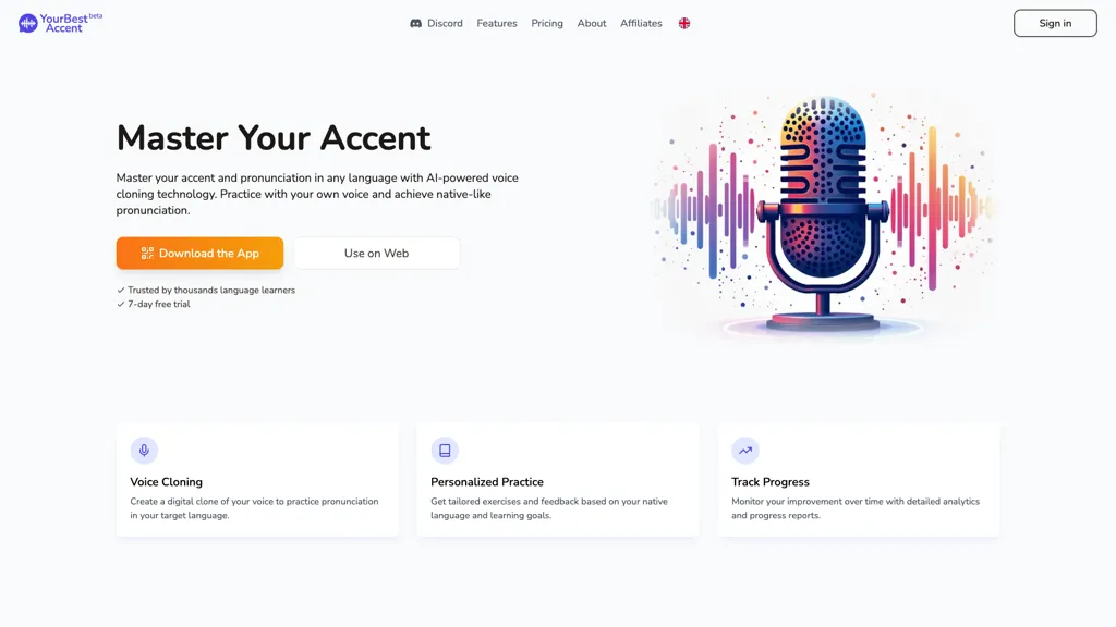 YourBestAccent.com screenshot
