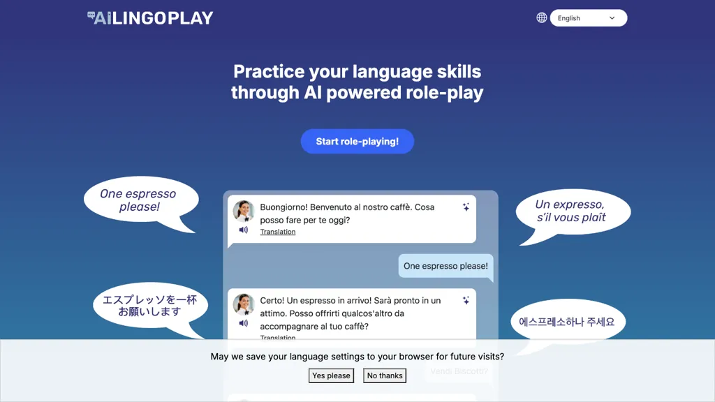 Ai lingoplay screenshot