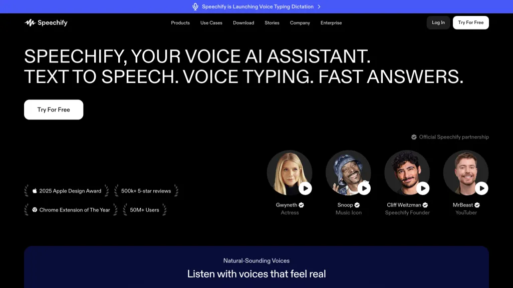 Speechify screenshot