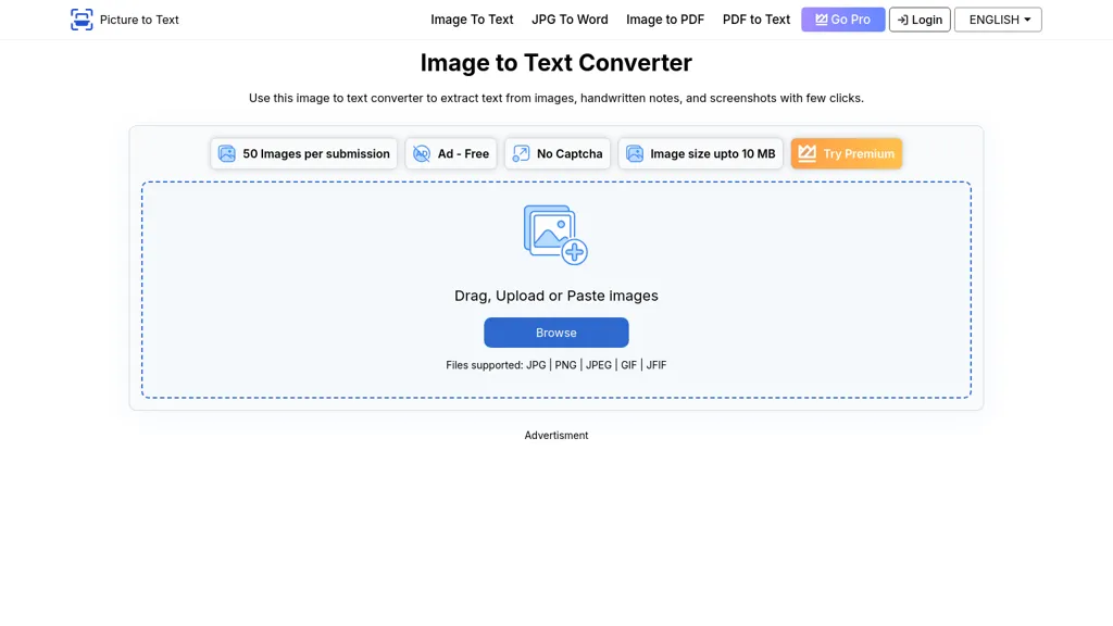 Picture To Text screenshot