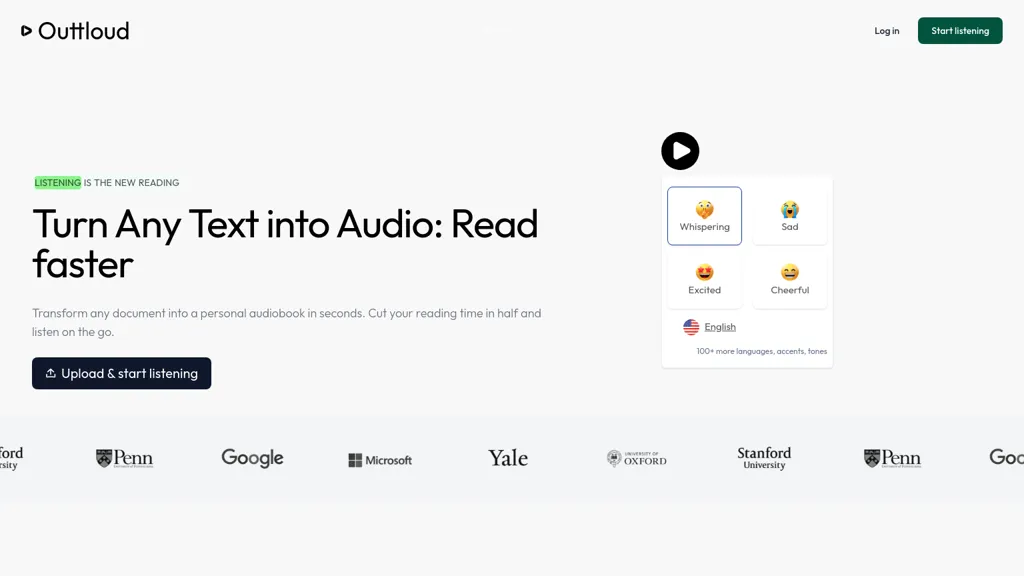 Outtloud screenshot
