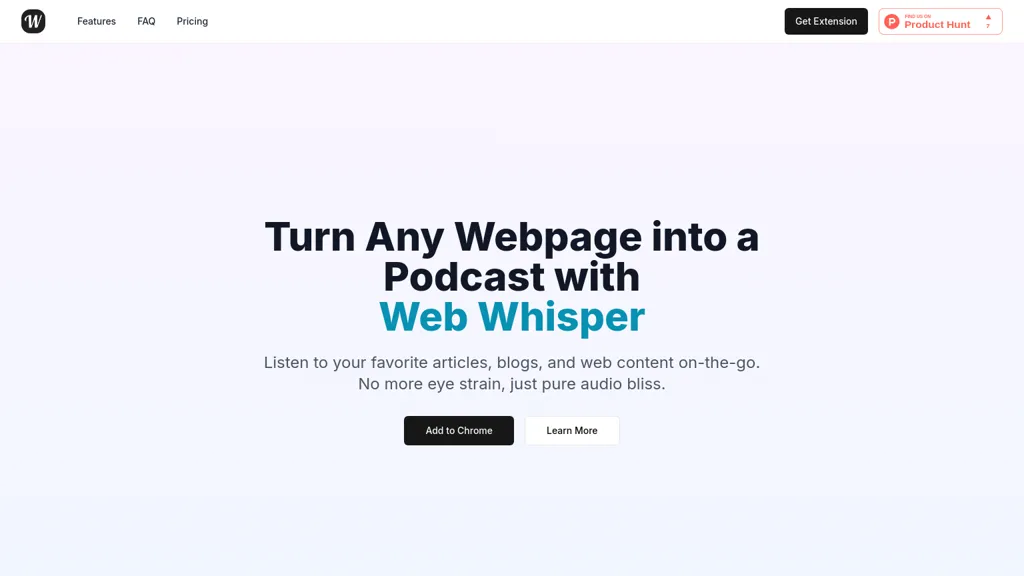 Web Whisper screenshot