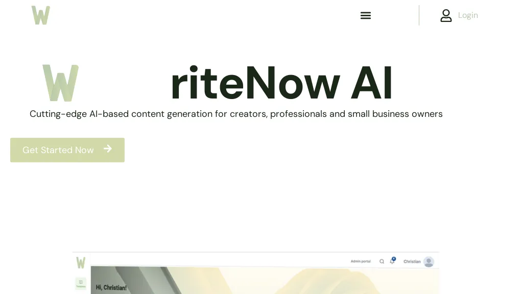 WriteNow AI screenshot