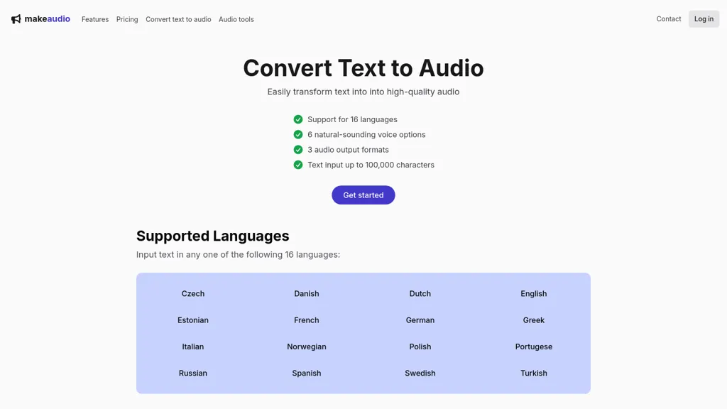 makeaudio screenshot