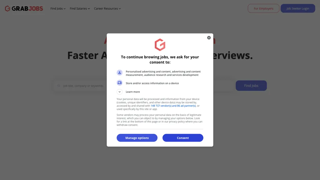 GrabJobs screenshot