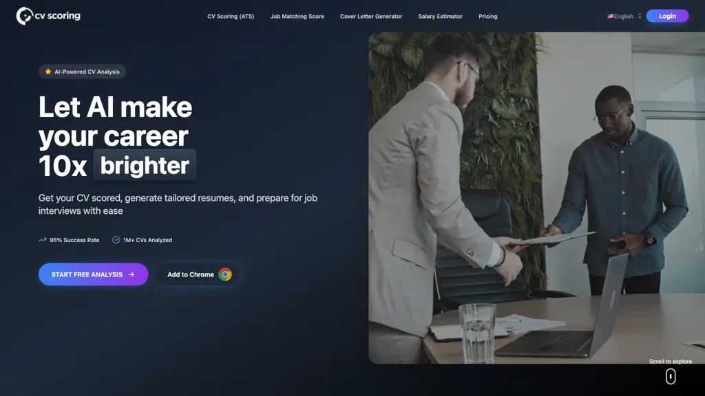 CVScoring.com screenshot