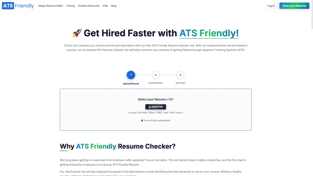 Atsfriendly.com screenshot