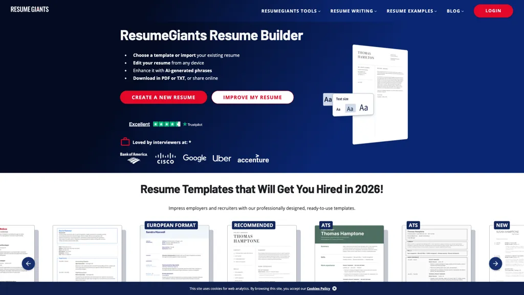 ResumeGiants screenshot