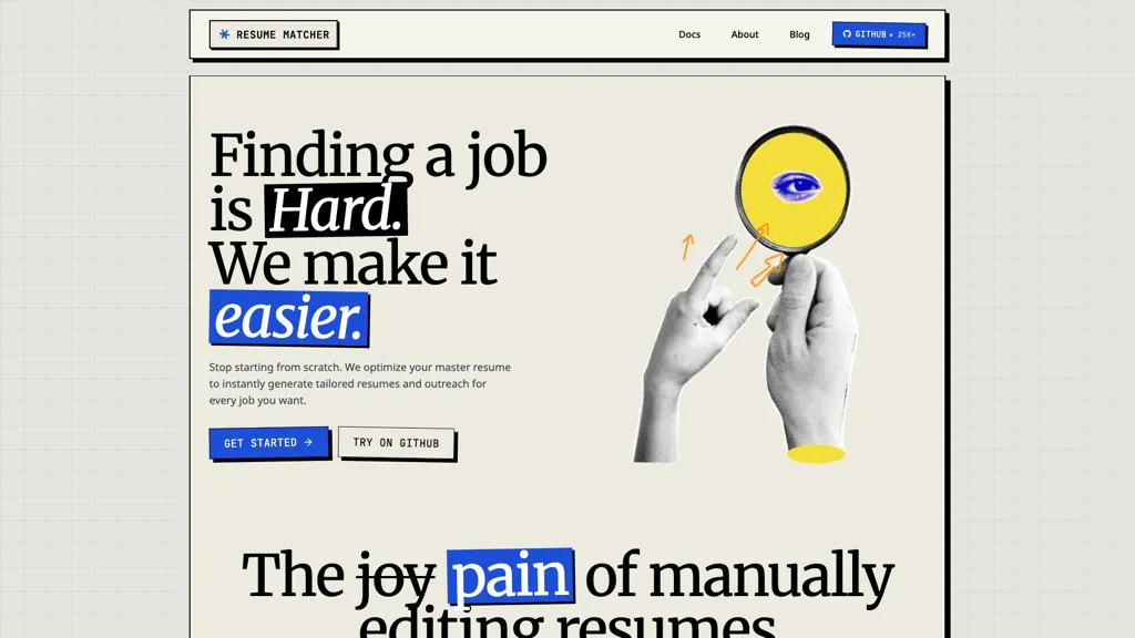 Resume Matcher screenshot