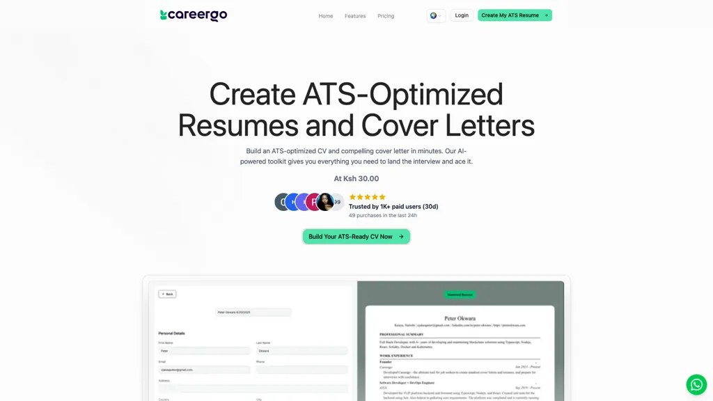 Careergo screenshot