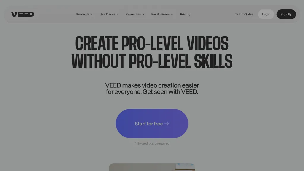 VEED screenshot