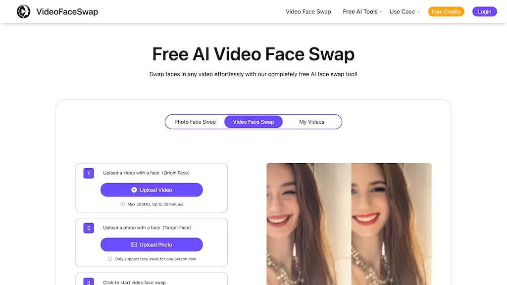 Video Face Swap screenshot