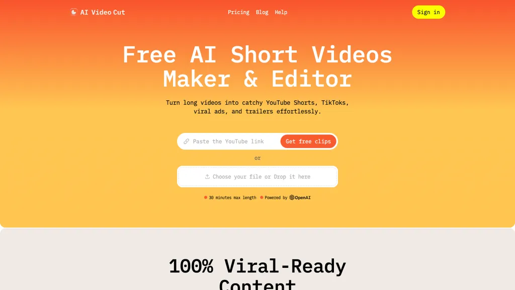 AI Video Cut screenshot