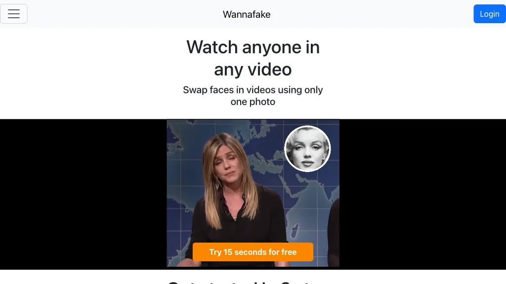 Wannafake screenshot