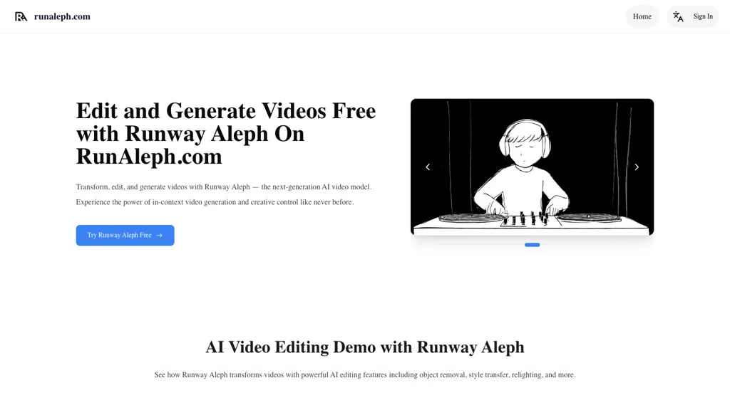 RunAleph.com screenshot