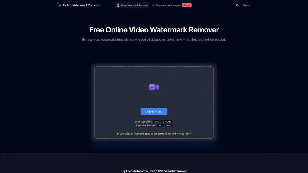 VideoWatermarkRemover AI screenshot