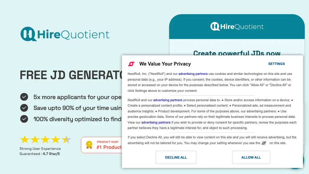 JD Generator screenshot