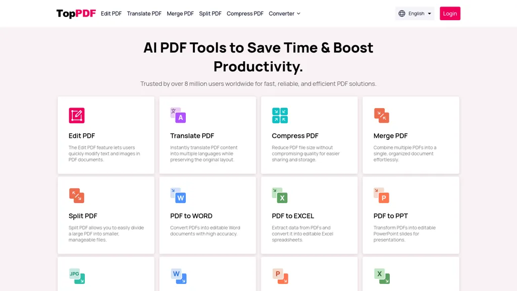 TopPDF screenshot