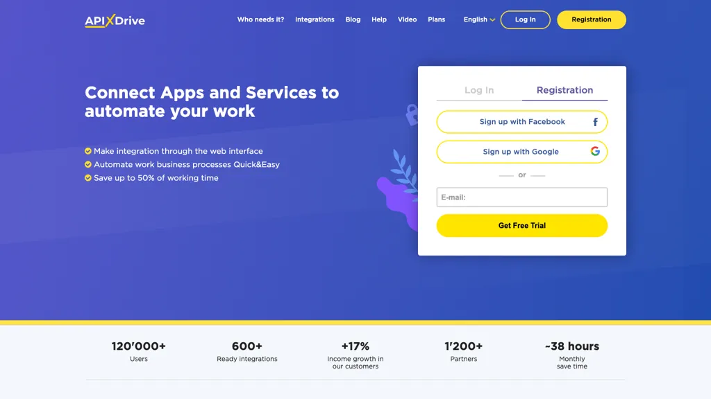ApiX-Drive screenshot