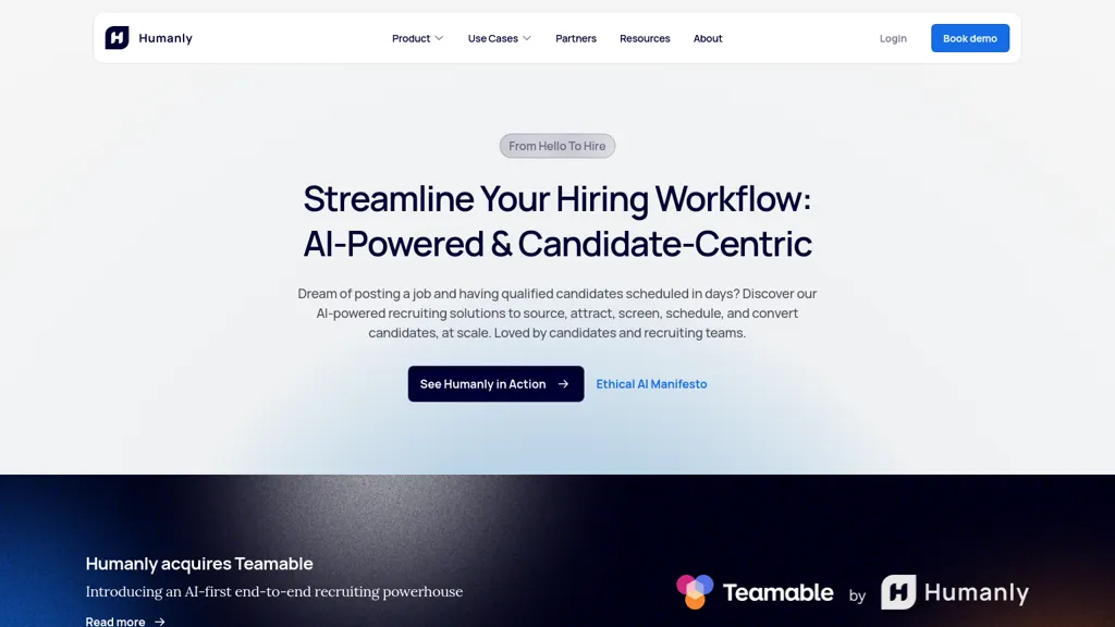 Humanly.io screenshot