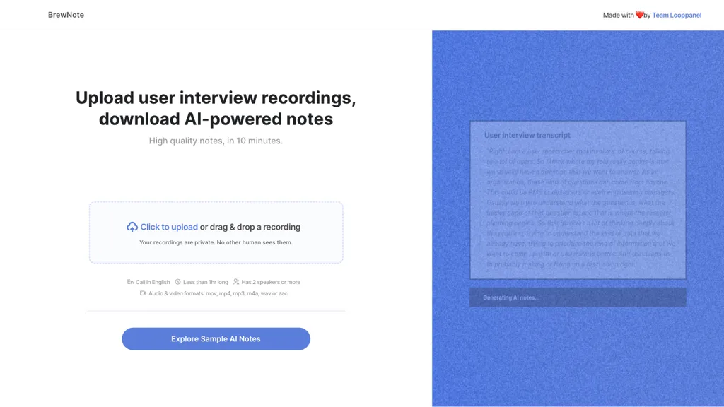 BrewNote screenshot
