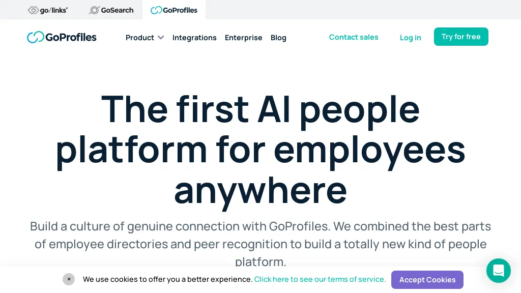 GoProfiles screenshot