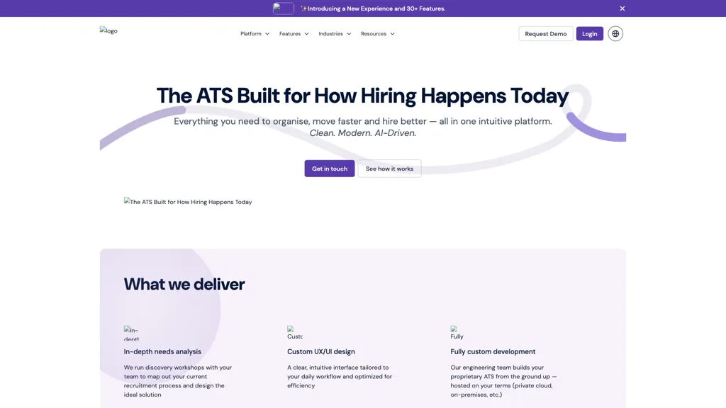 VanillaHR Hiring Platform screenshot