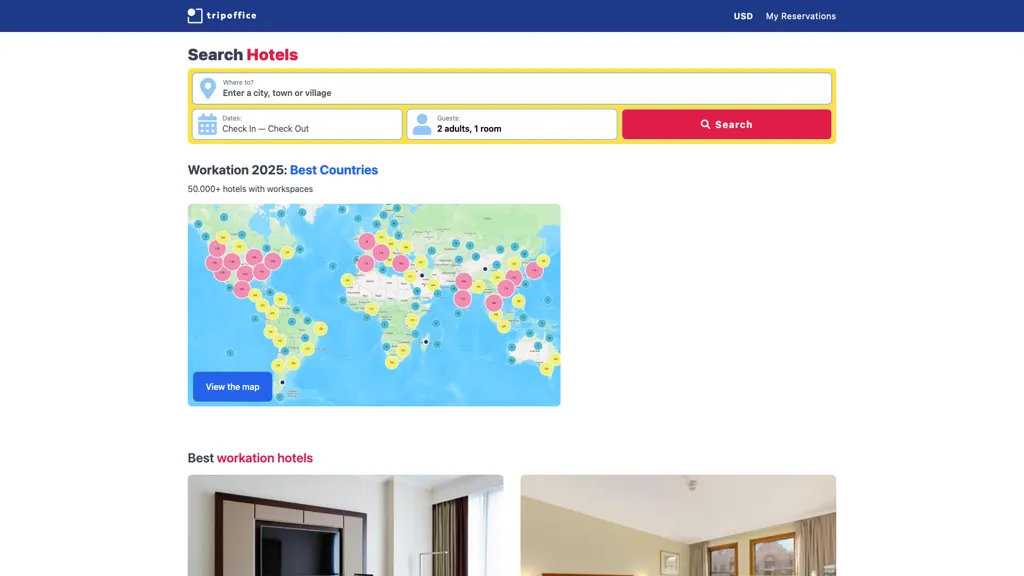 TripOffice.com screenshot