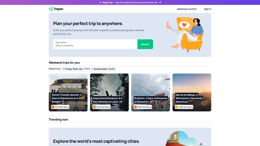 Tripper Guide screenshot