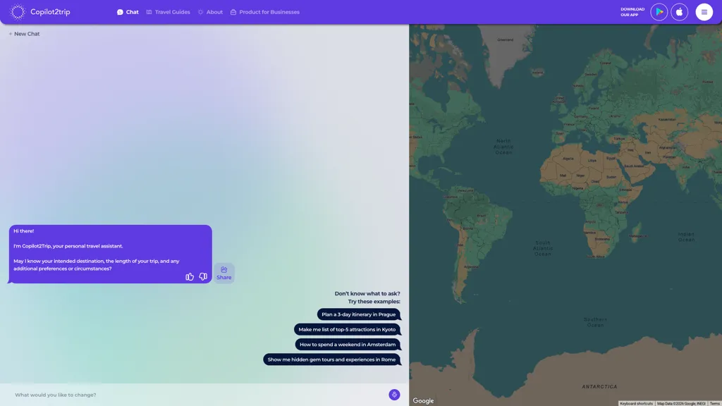Copilot2trip.com screenshot