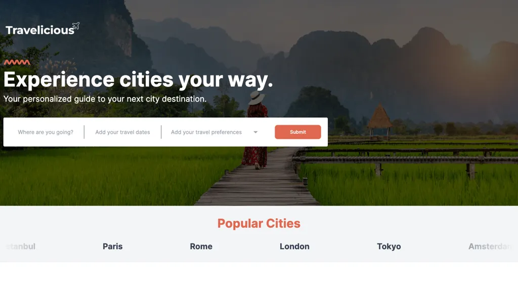 Travelicious screenshot