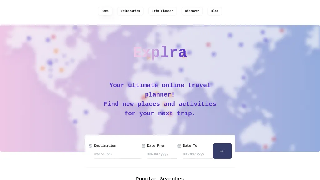 Explra screenshot