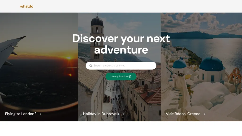 WhatDo.in screenshot
