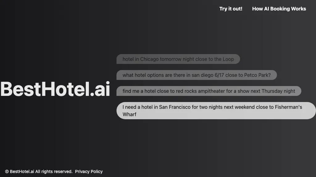 Besthotel screenshot