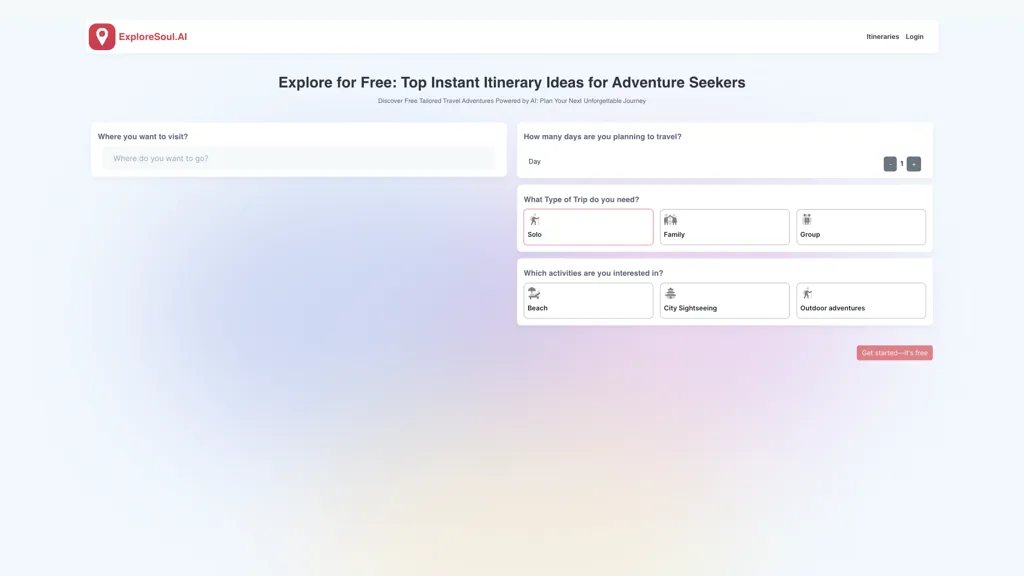 ExploreSoul.AI screenshot
