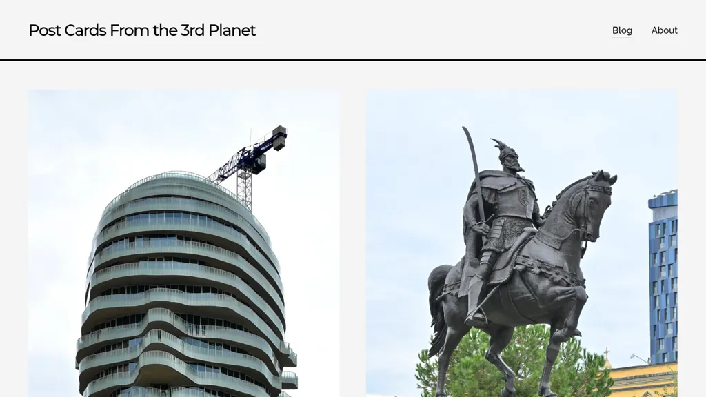 postcardsfromthe3rdplanet.com screenshot