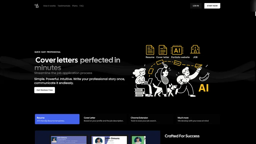 ResBee.me screenshot
