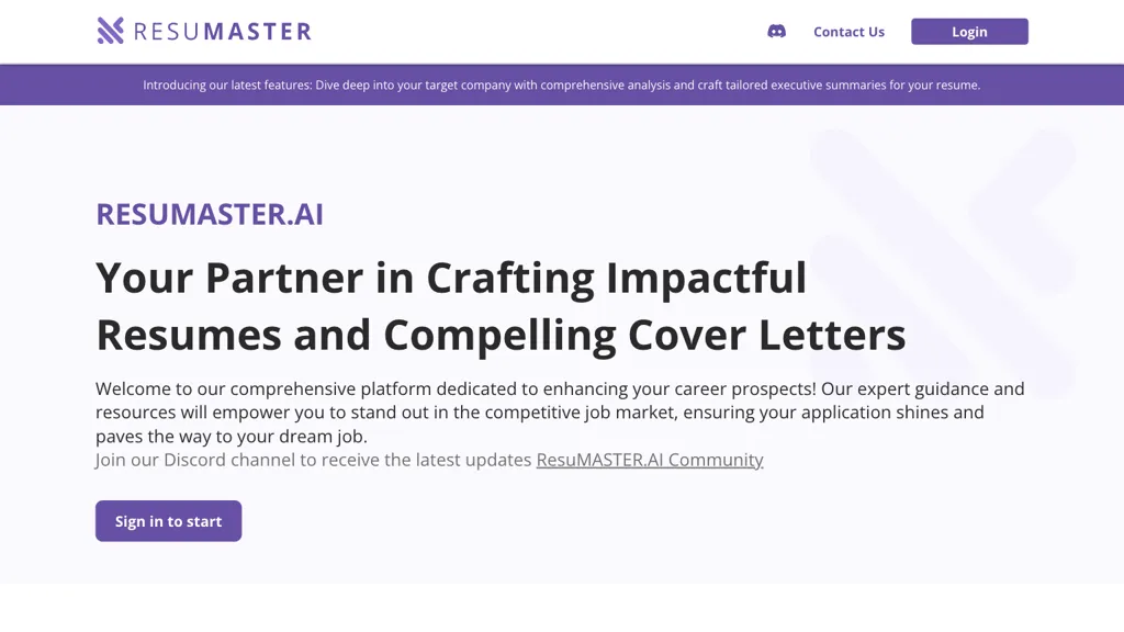 ResuMaster screenshot