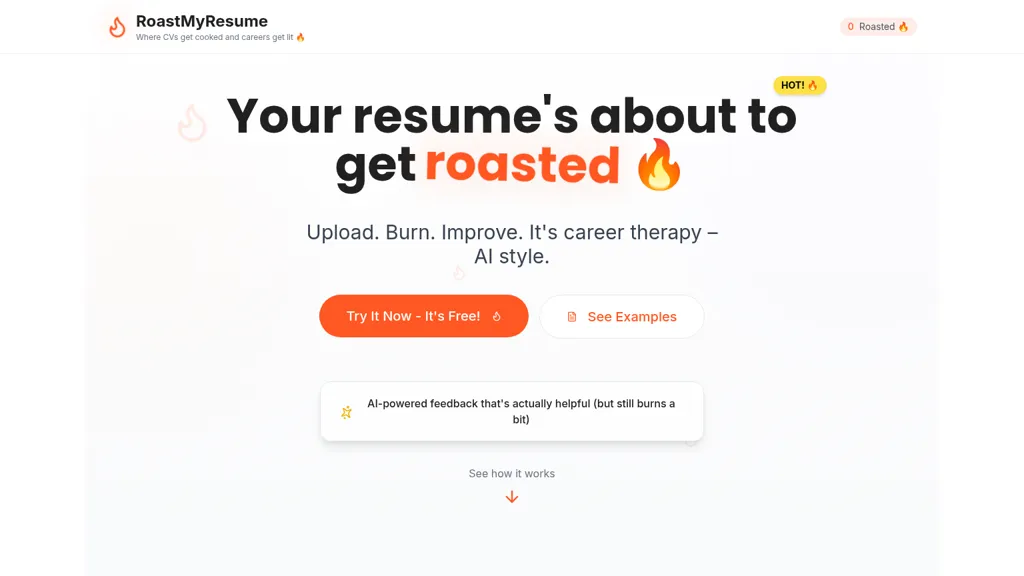 RoastMyResume screenshot