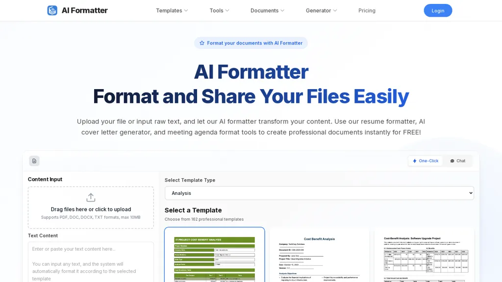AIFormatter screenshot
