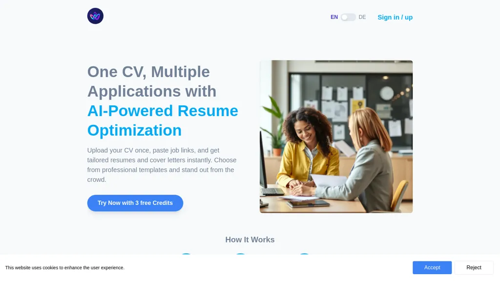wundercv.com screenshot