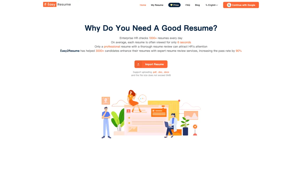 Easy2Resume screenshot