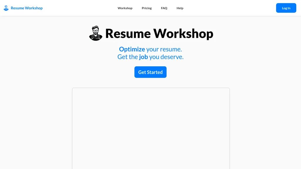 Resume Workshop screenshot