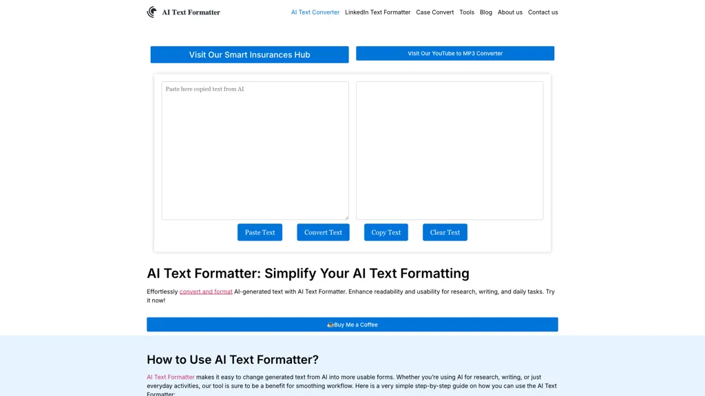 ChatGPT Text Formatter screenshot